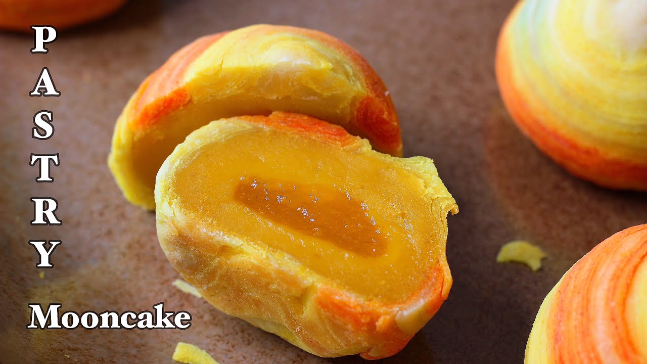 Bánh Ngàn Lớp Nhân Xoài  - Pastry Mooncake with Mango Filling