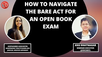 How to navigate the bare act for an open book exam | Deepashree Agnihotri & Anu Bhatnagar