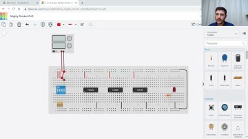 Montagem de circuitos digitais no Tinkercad