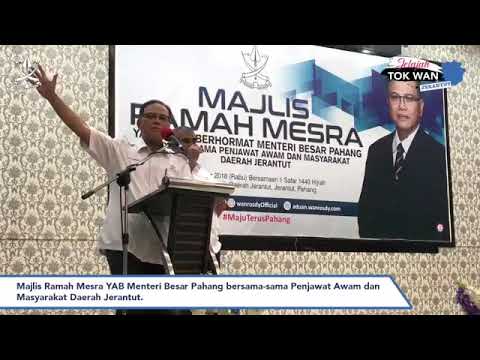 LIVE Majlis Ramah Mesra YAB Menteri Besar Pahang di Daerah Jerantut
