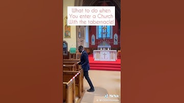 What to do when you enter a Catholic Church with the Tabernacle || Tiktok lessons
