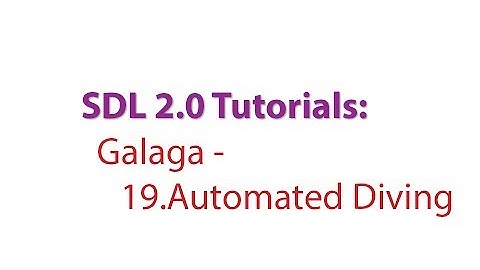 SDL 2.0 Tutorials: Galaga - 19. Automating the Enemy Diving Patterns