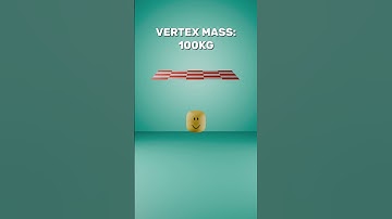 1KG vs 10,000KG Roblox 3D Cloth Simulation #blender #roblox #clothsimulation #3d #3danimation