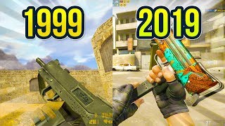 Evolution of the MAC-10 in Counter Strike on Dust Map 1999 - 2019