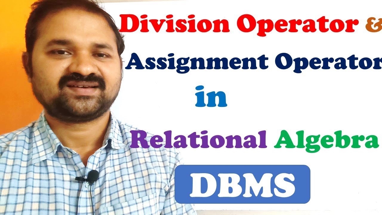 assignment operator in dbms example