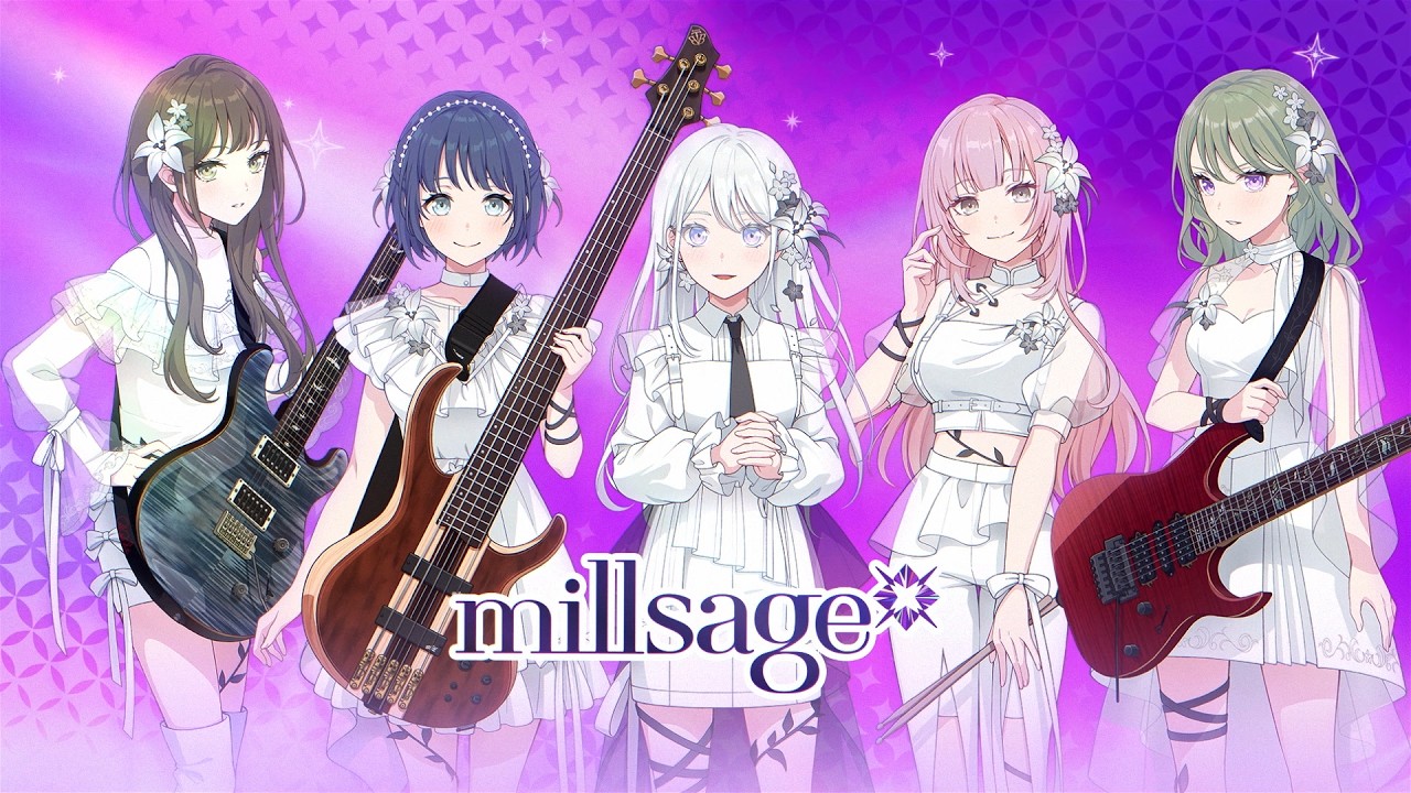 バンドリmillsage リリース渡し会カード　5枚コンプ バンドリmillsage リリース渡し会カード 5枚コンプリート millsage 1st