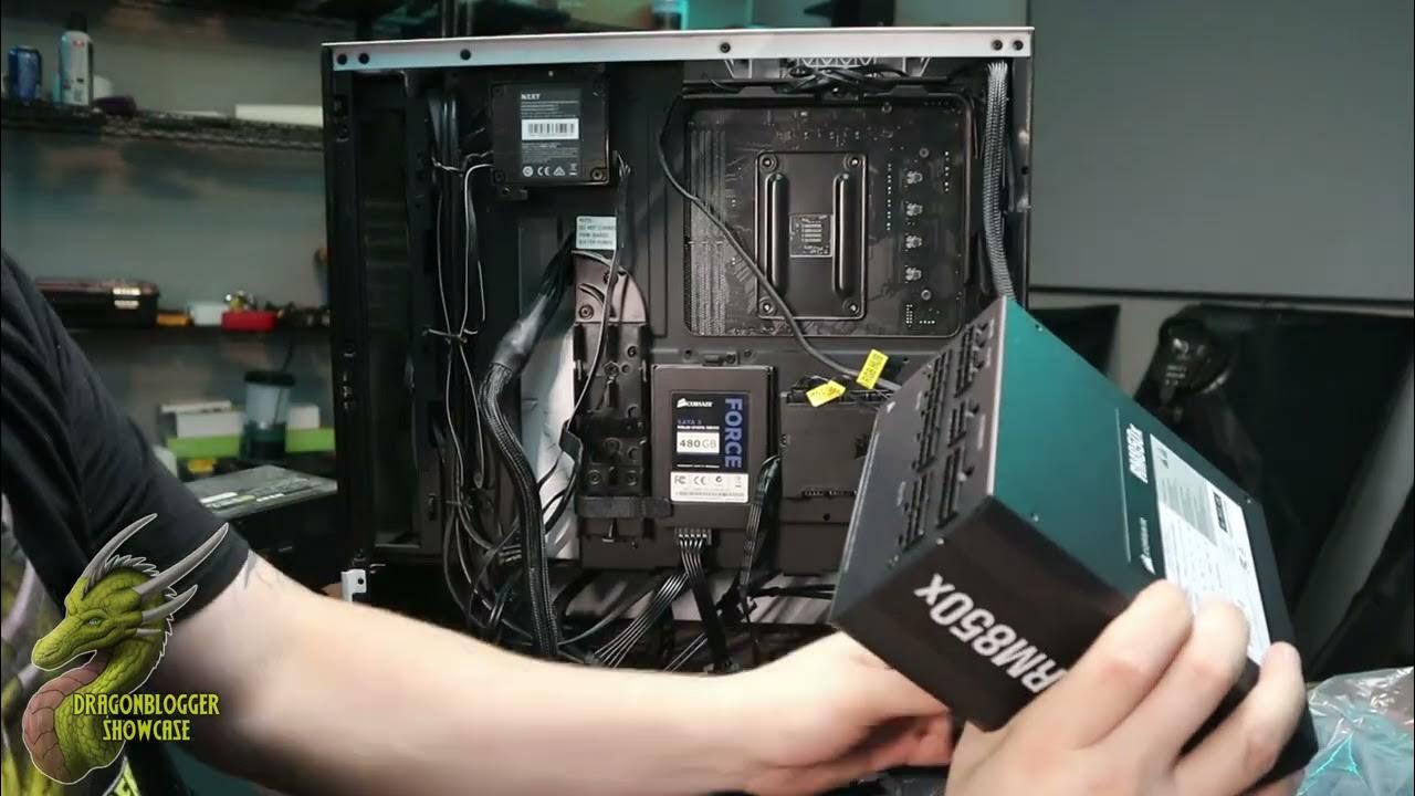 Installing the Corsair RM850X ATX Power Supply - YouTube