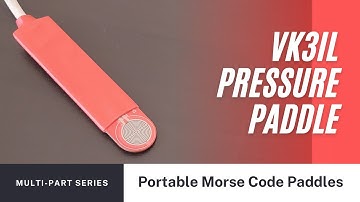 Morse Code Portable Pressure Paddle (Touch Sensor Paddle) by David VK3IL