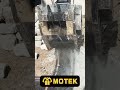 MOTEK crushing stones on site #constructionequipment#excavatorattachments #excavationequipment