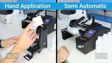 Man Vs Afinia A200 Label Applicator - How fast can the A200 apply labels? | HD Labels