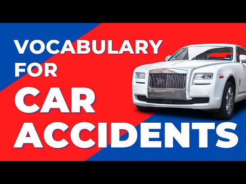 English Vocabulary - Lesson 1 - Car Accidents