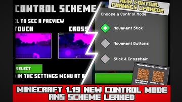 NEW TOUCH CONTROL MODE SNEAK PEAK FOR BEDROCK EDITION MINECRAFT 1.19.0 UPDATE