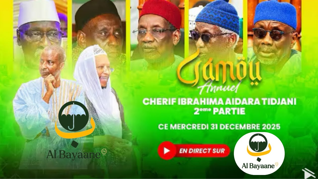 🔴[ EN DIRECT DAKAR] GAMOU CHERIF IBRAHIMA AIDARA TIDJANI