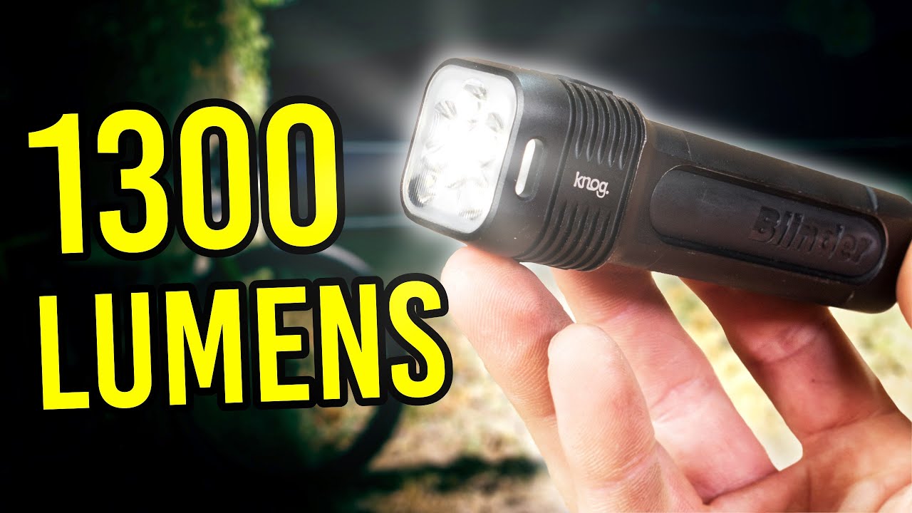 Lampe Avant De Vélo Knog Blinder 500 Lumens - LED Blanc, 96 Lux, Conforme StVZO - USB Rechargeable - Noire - Neuf