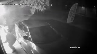 Video: Blowtorch burglar sets spy shop on fire, police say