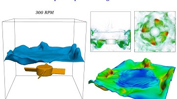 3D Parallel DNS of rotating impeller in multiphase flow using the code BLUE