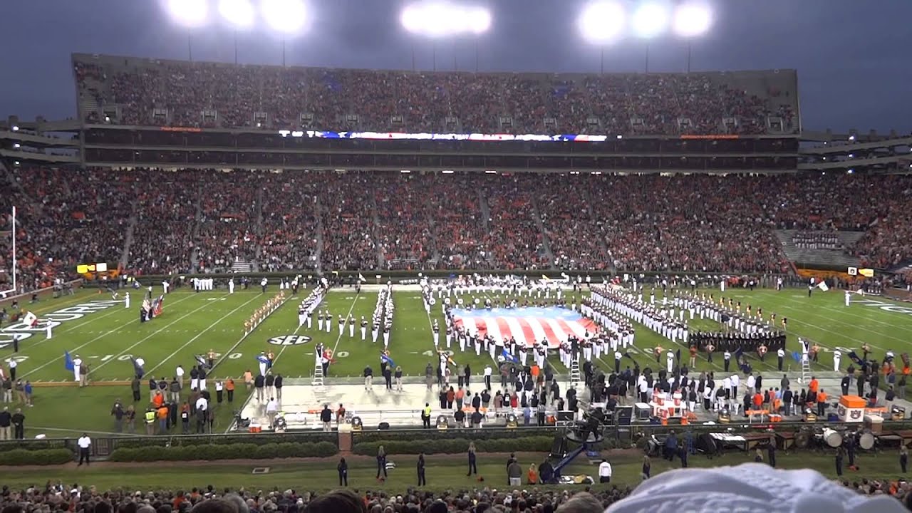 Auburn University Marching Band Song 2 National Anthem 27 OCT 2012