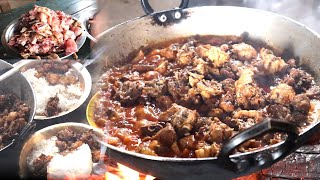 Chicken Gravy curry in the Lunch || village Gathering party || Rural Nepal and natural cooking ||