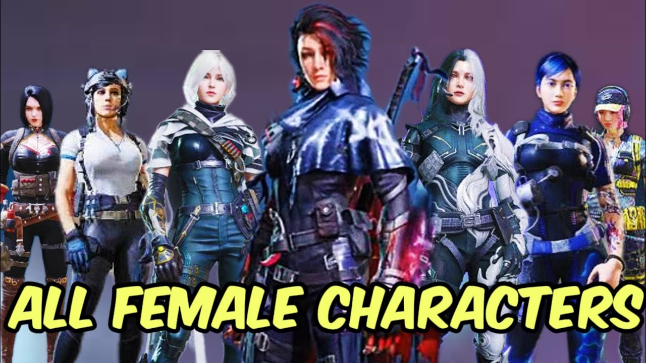 All Cod Mobile Female Characters Skins Youtube 