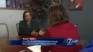 County Board Asked To Help Break The Silence After Latest Homicide