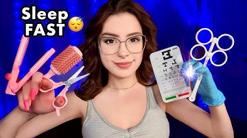 FASTEST ASMR Medical, Cranial Nerve, Haircut, Chiropractor, TSA Check, Close Your Eyes Roleplays ✨