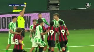 Antony & Alex Scott Red Card Drama During Real Betis Vs Bournemouth Club Friendly Match