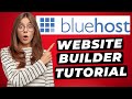 Bluehost website builder tutorial 2024  build a website step by step