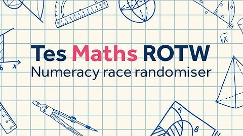 Numeracy Races: TES Maths Resource of the Week