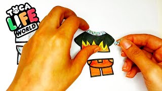 Toca life world handmade sticker book 😊Toca Boca diy 🧡 paper Toca Boca @paper_perday screenshot 1