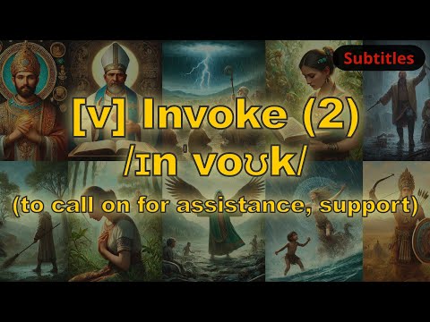 [v] Invoke meaning (to call on for assistance, support) with 5 examples