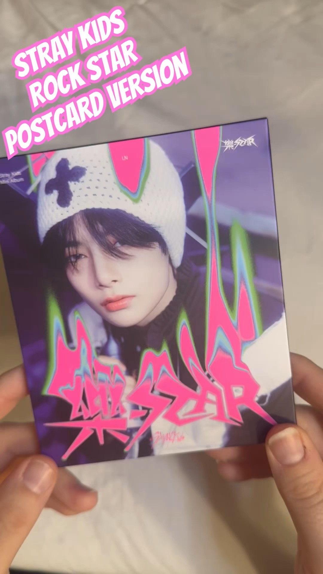 Stray Kids Rock Star Postcard Version #straykids #unboxingkpop