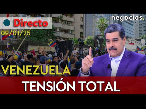 Directo: Tensión total en Venezuela: protestas de la oposición ante la investidura de Maduro