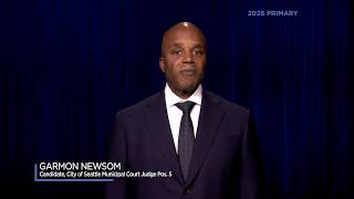 Garmon Newsom, Candidate for City of Seattle, Municipal Court Judge Position No. 5