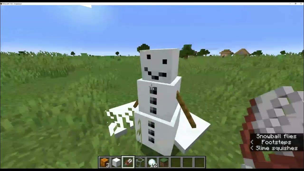 How to make a snowman in Minecraft! YouTube