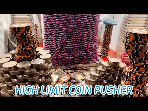 1 Million Dollars Buy In High Limit Coin Pusher