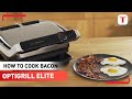 How to use the bacon program  tefal optigrill elite gc750 smart grill