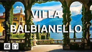 VILLA DEL BALBIANELLO, LAKE COMO, ITALY - THE AMAZING LUXURIOUS VILLAS, WALKING TOUR [4K]