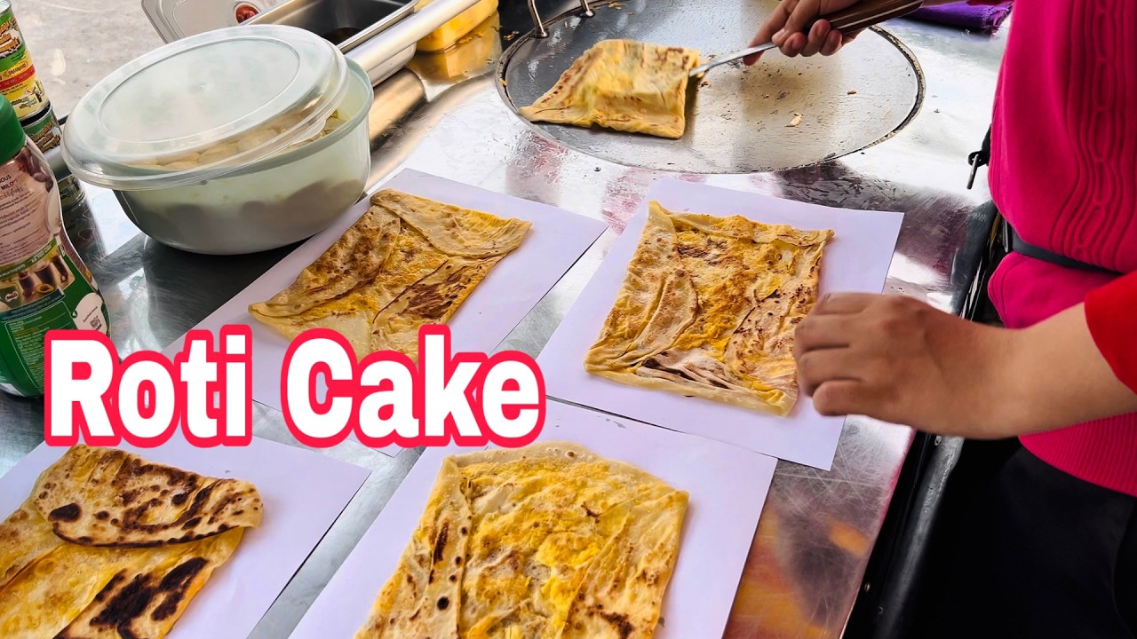 Eating roti cake is really delicious.##185 - YouTube