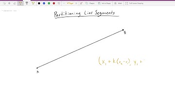Partitioning a Line Segment EOC Review