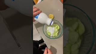 1 minute Cucumber side dish #food #guthealth #weightloss #recipe #health #healthylifestyle #fatloss