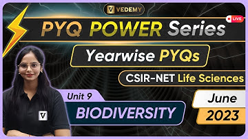 PYQ Power Series | Biodiversity | Year-wise PYQs | June 2023 Shift 1 | Dr. Manisha Verma | CSIR |