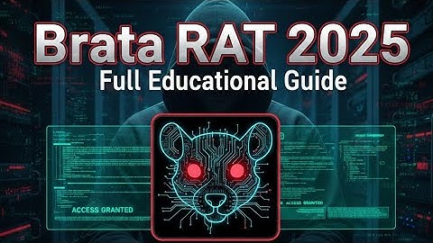 Brata RAT 2025 Full Educational Guide | Android Research & Security Awareness#BrataRAT