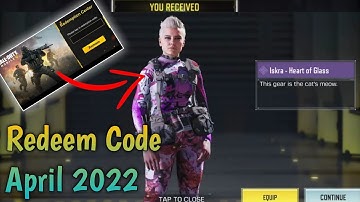 April 2022 Redeem Code Codm | Today Redeem Code Codm | Codm Redeem Code 2022 | Cod Mobile Redeem