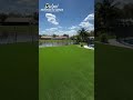 Lush Green Artificial grass Installation #shorts