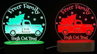 Christmas Tree Truck Light Decoration - 7 Colours