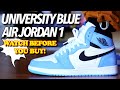 Air Jordan 1 University Blue ON FEET Review ! Watch BEFORE You BUY! WORTH The HYPE? (With Lace Swap)