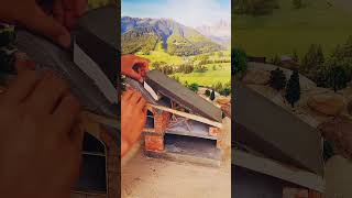Incredible V-Tiny house made with minibricks part 2 #miniature #diy