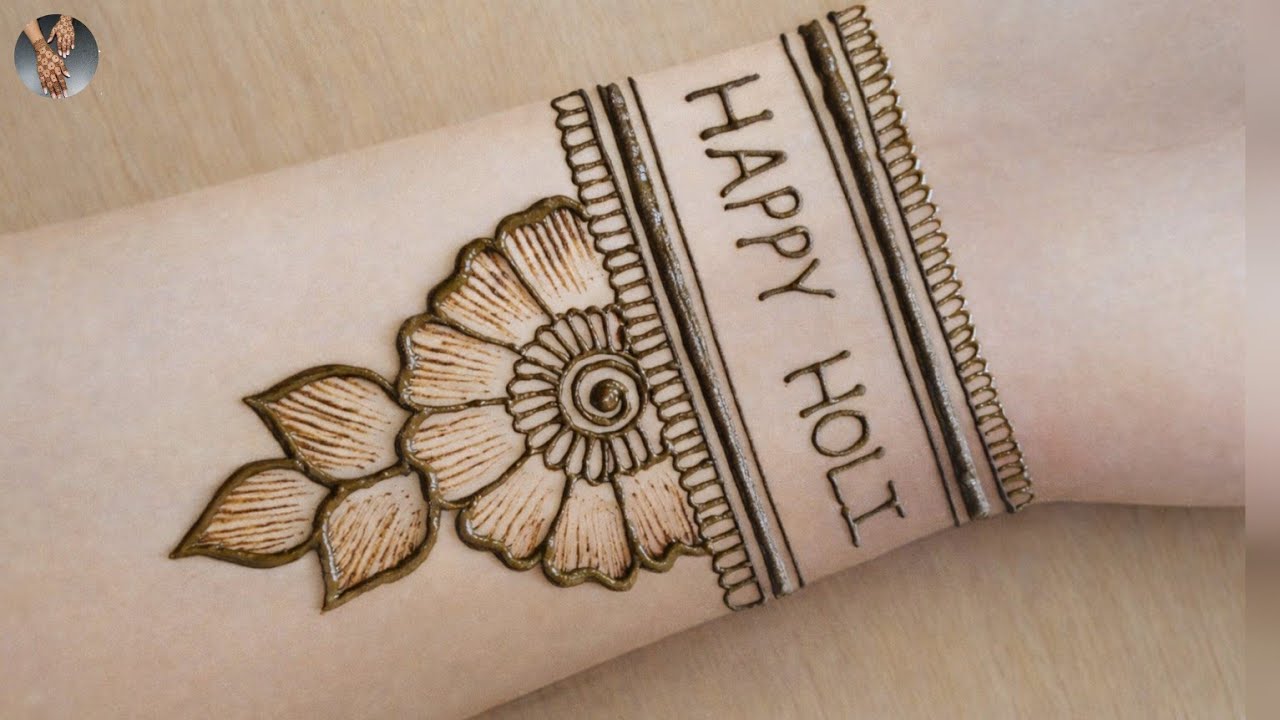 Holi beautiful Mehandi design | Holi mehandi design | Beautiful holi full hand mehandi design 