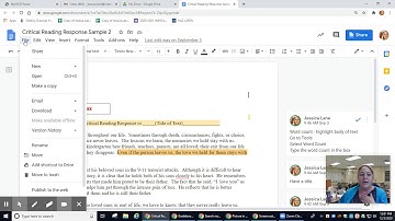 Creating a Writing Portfolio in Google Drive