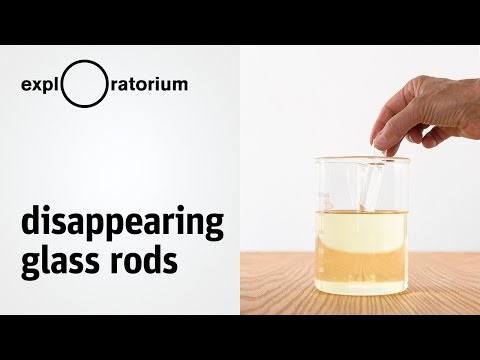 Watch glass objects disappear and learn about the index of refraction - Science Snacks demonstration